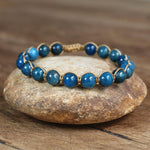 Pulsera Espiritual Shamballa Apatita Natural - Vignette | Jeevany