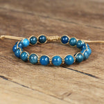 Pulsera Espiritual Shamballa Apatita Natural - Vignette | Jeevany